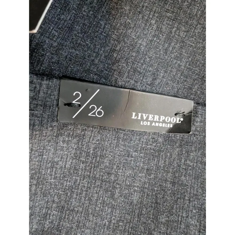 LIVERPOOL Skirt size 2‎ Grey Pencil Slim Fit Stretch Business